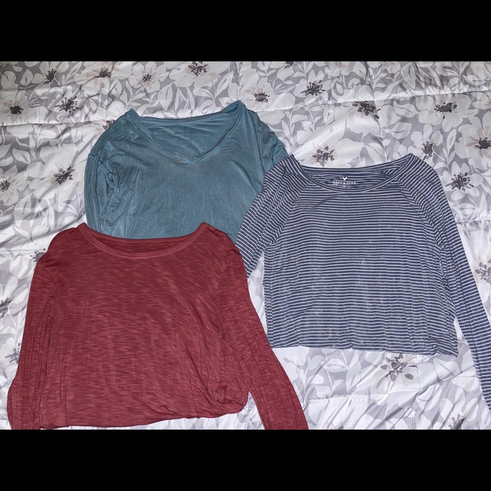 Pack of 3 American Eagle Soft & Sexy Comfortable Long Sleeves Size XS, 3 for $15